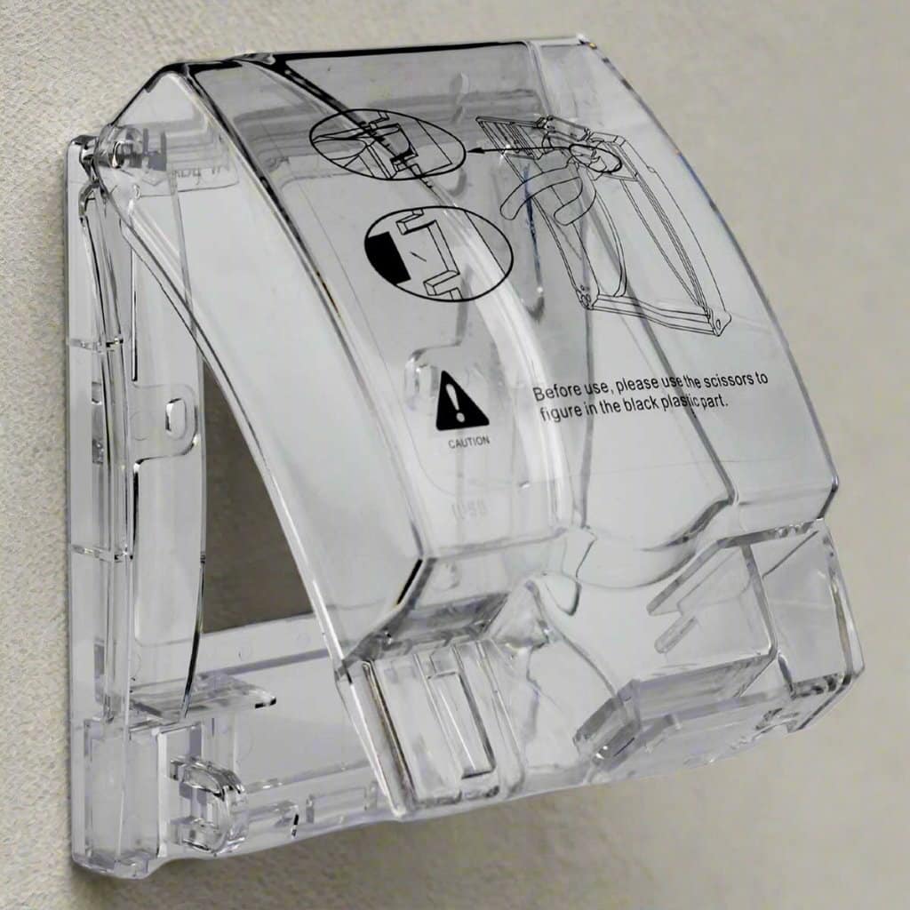 IP55 Weatherproof Cover 3×3 with Lock System