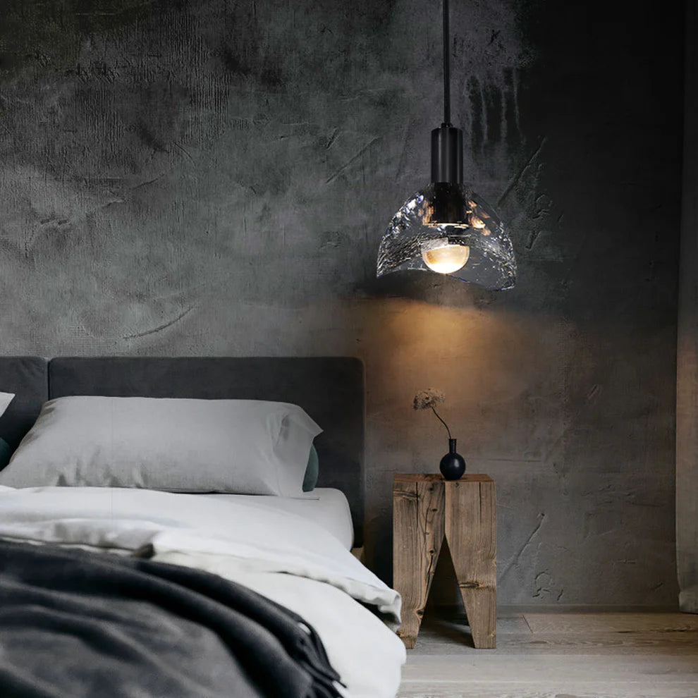 Nordic Style Mini Crystal Bowl Shade Hanging Light