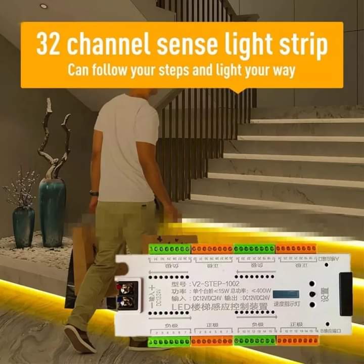 32 channel stair sensor controller