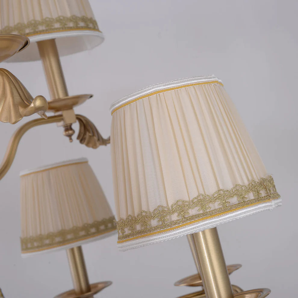 Traditional Vintage Lampshade Chandelier (800mm)