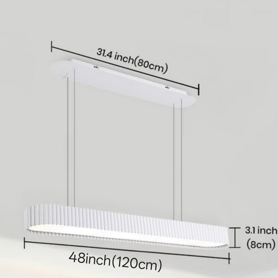 Modern Oval LED Chandelier (9001WH)