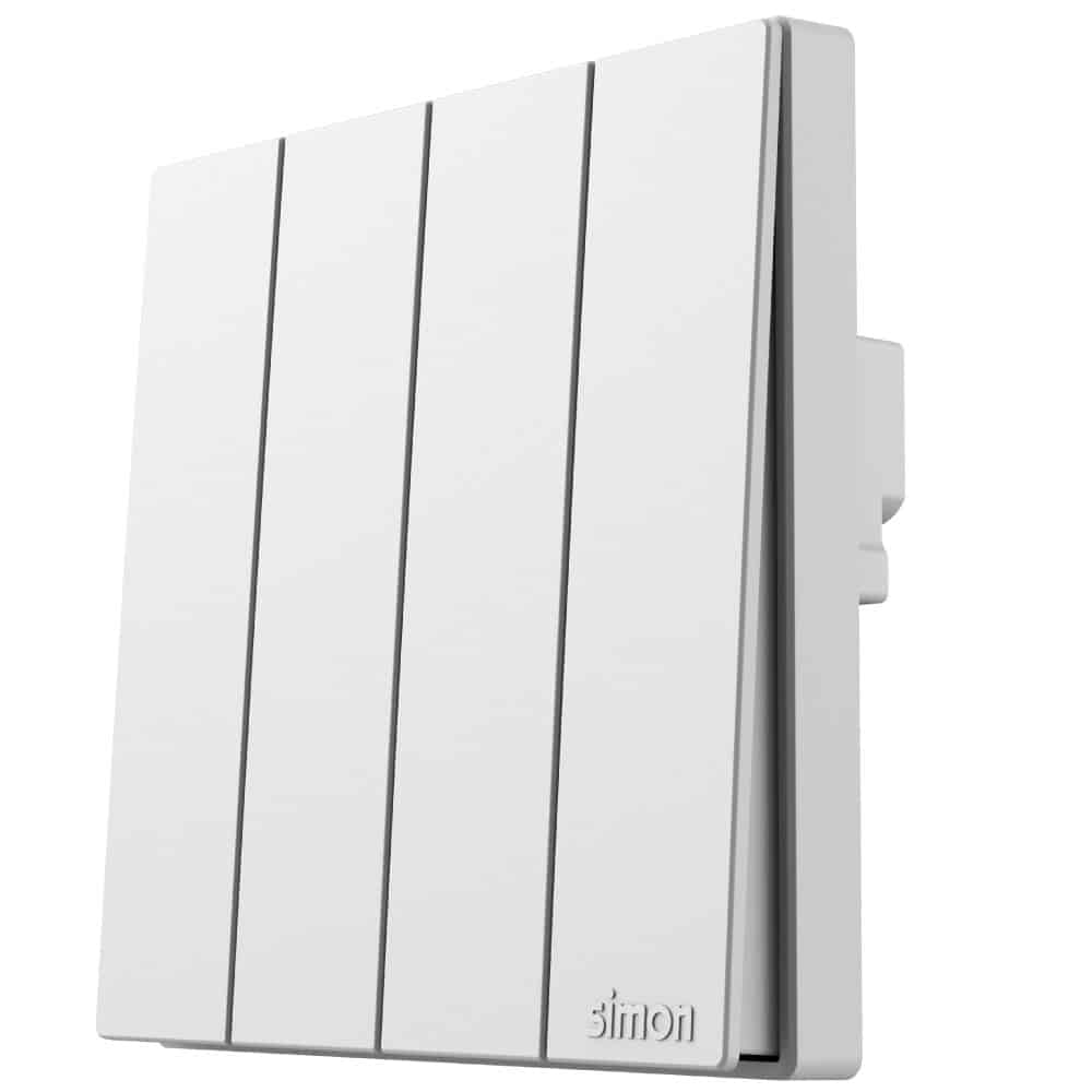 Simon 4G 1-Way SP Switch (3×3) - White