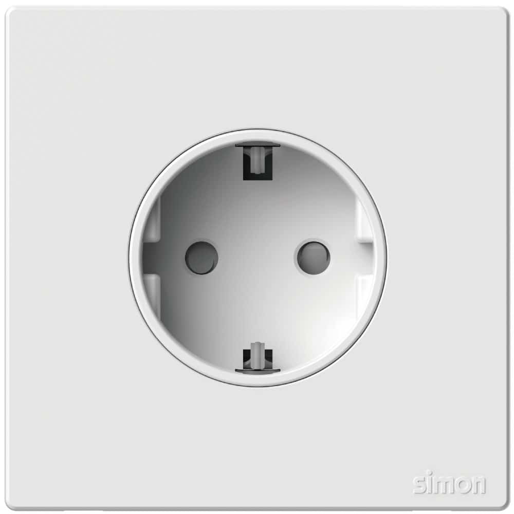 Simon Schuko Socket - White