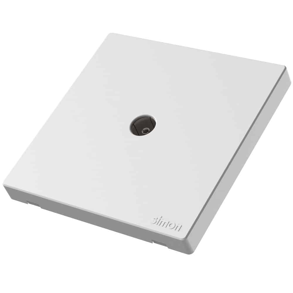 Simon 1G TV Outlet - White