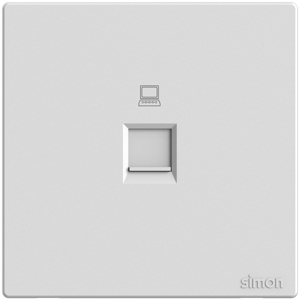 Simon 1G Data Outlet Cat6