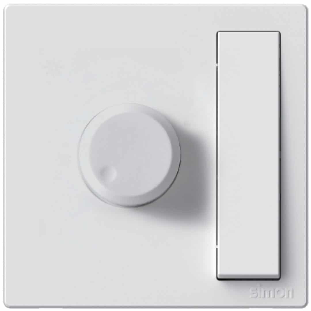 Fan Regulator with Switch - White