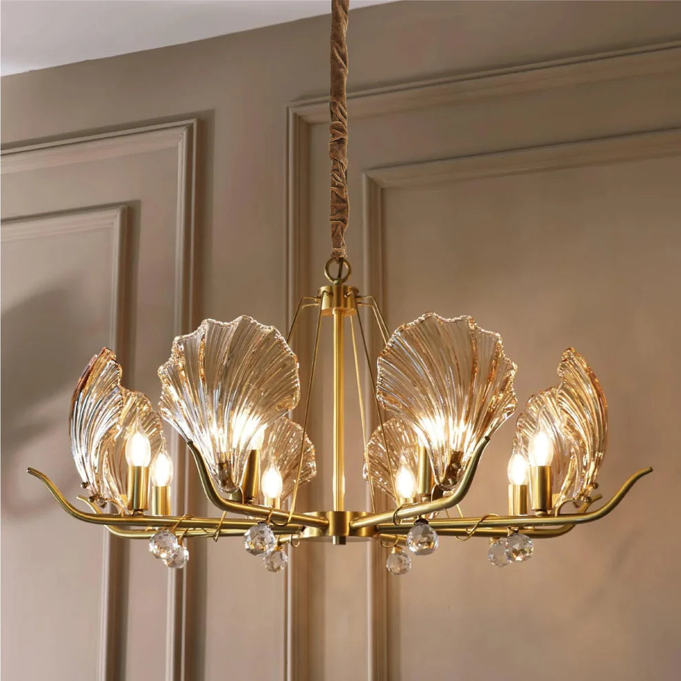 Creative Sea Shell Shaped Glass Chandelier (800mm)