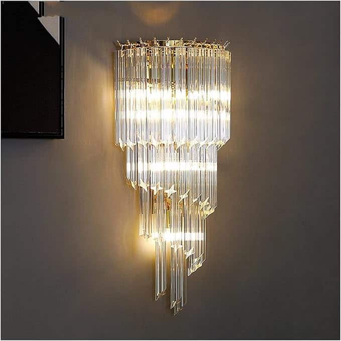Modern Luxury Spiral Crystal Wall Light