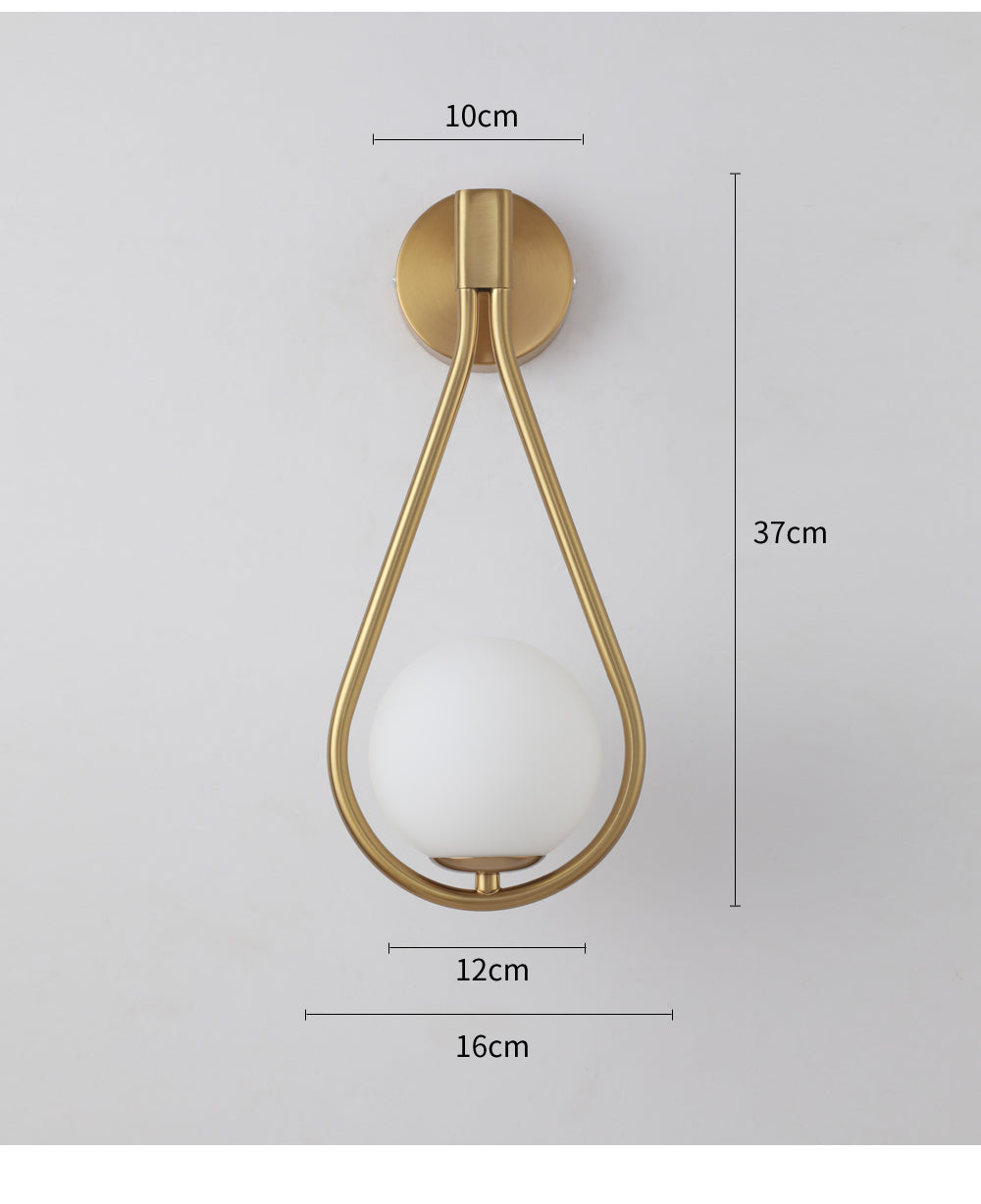 Golden Droplets Modern Decorative Wall Lamp