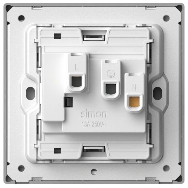 Simon1G International Switched Socket M7 Air Series-Grey