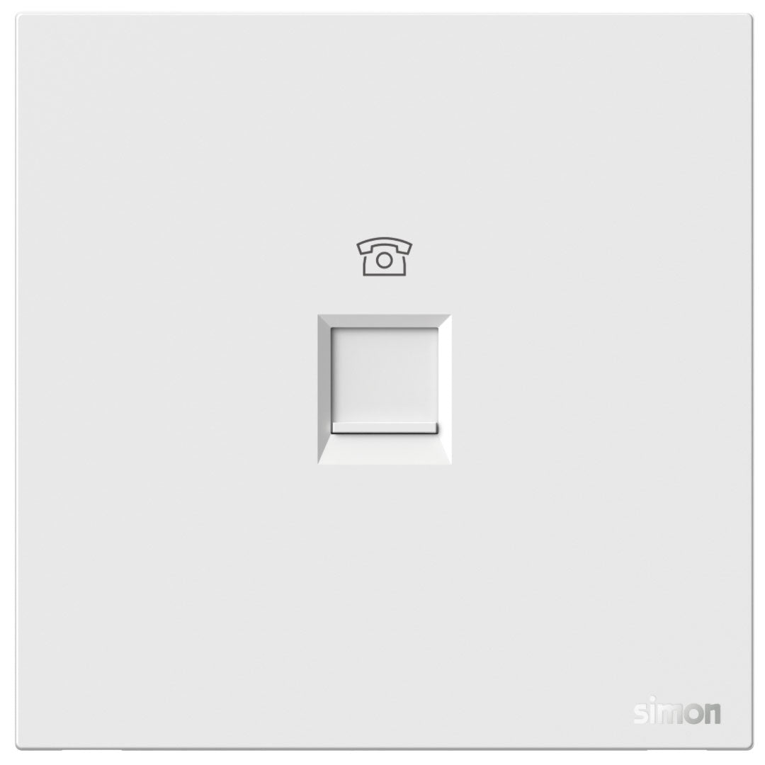 Simon 1G Telephone Outlet M7 Air Series-White