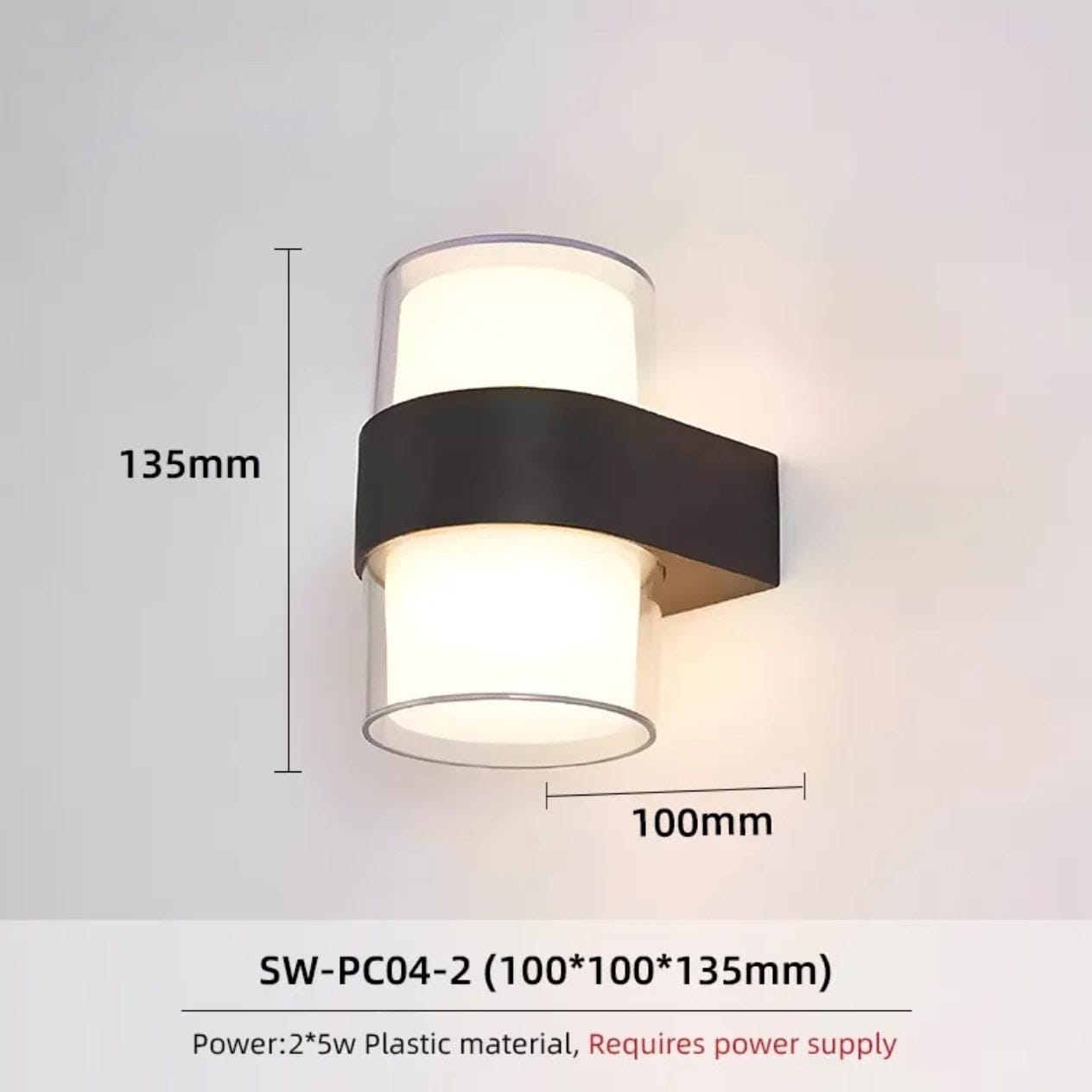 Round Modern LED Waterproof Outdoor Wall Light