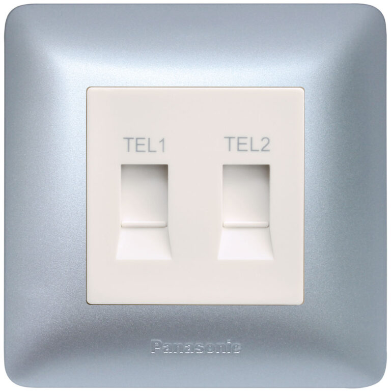 2 Gang Telephone Socket - Panasonic