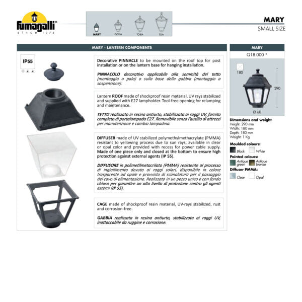 MIKROLOT-MARY Wall Top (Made in Italy)