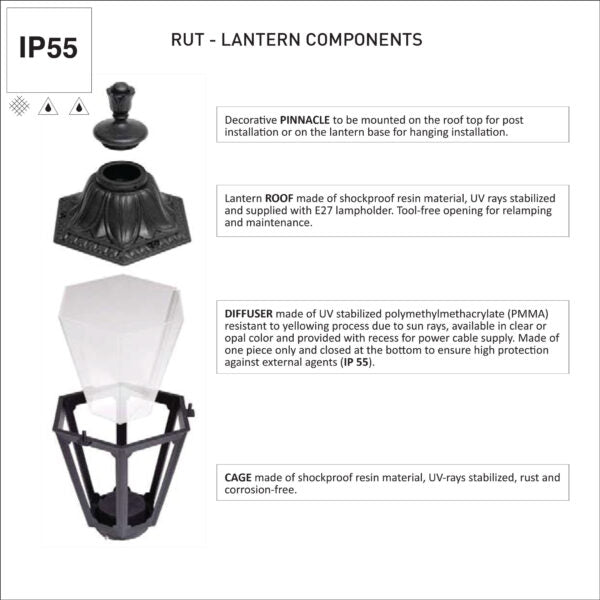 SICHEM-RUT Hanging Light Medium Size (Made in Italy)