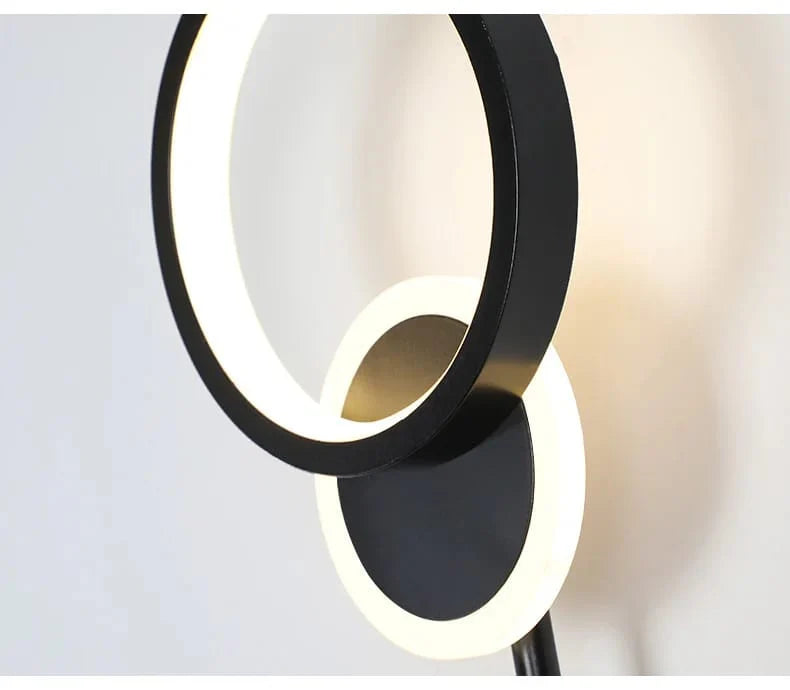 Modern Acrylic Art Round Gold LED Wall Light
