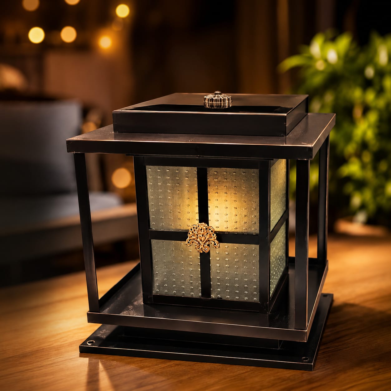 Fancy Gate Pillar Light (12" x 12")