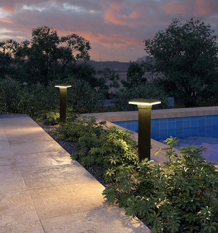 Garden Bollard Light Waterproof IP65 Square / Cylindrical