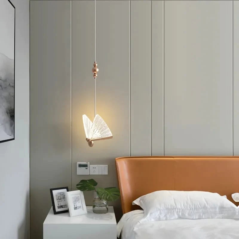 Luxury Butterfly Hanging Light with Clear Acrylic