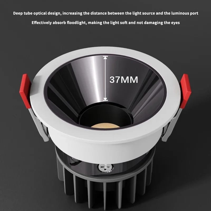 Recessed COB Anti Glare Down Light 9w (3 in 1)