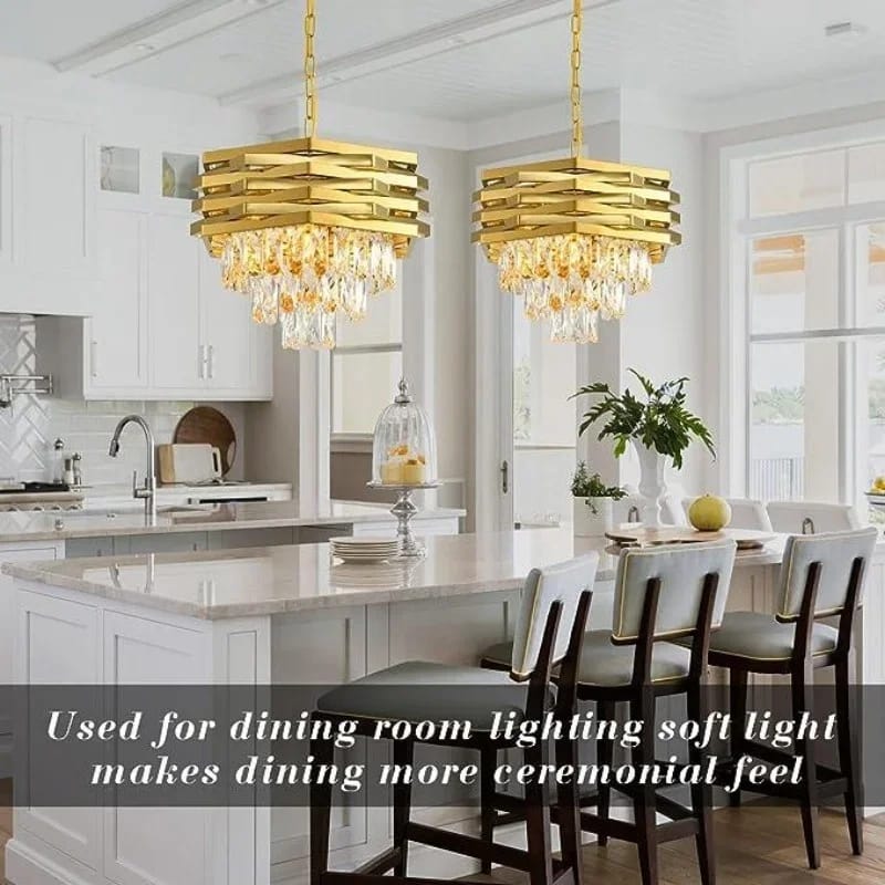 Luxury Gold Crystal Round Chandelier (400mm)