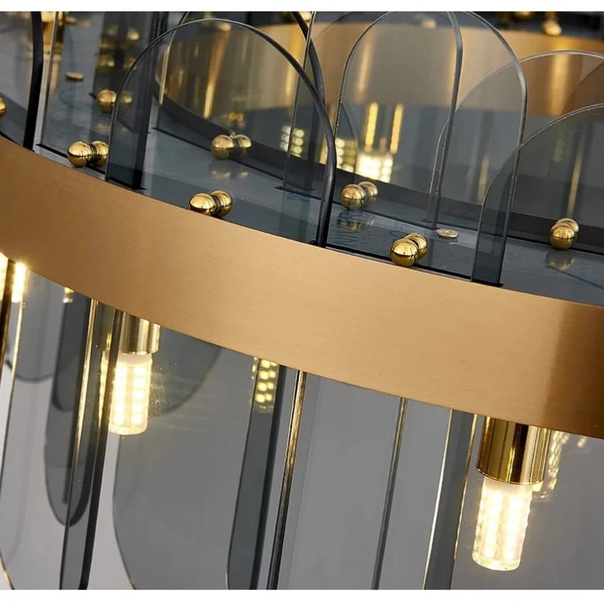 Modern Luxury Smoke Glass Chandelier (600mm)