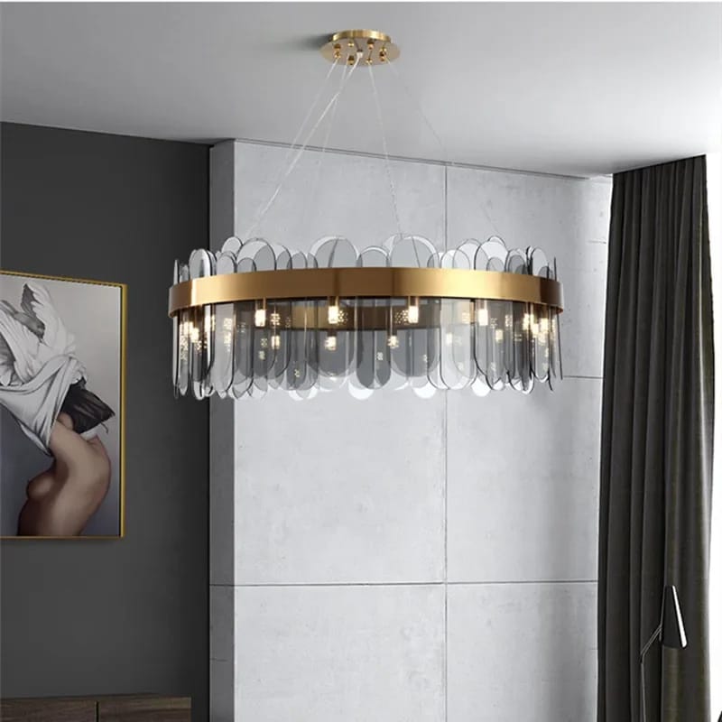 Modern Luxury Smoke Glass Chandelier (600mm)
