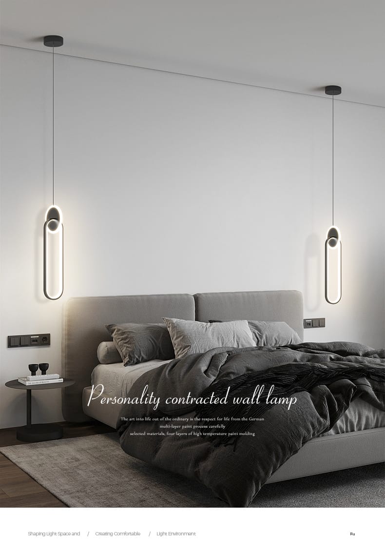 Luxury Geometric Long Line Hanging Light