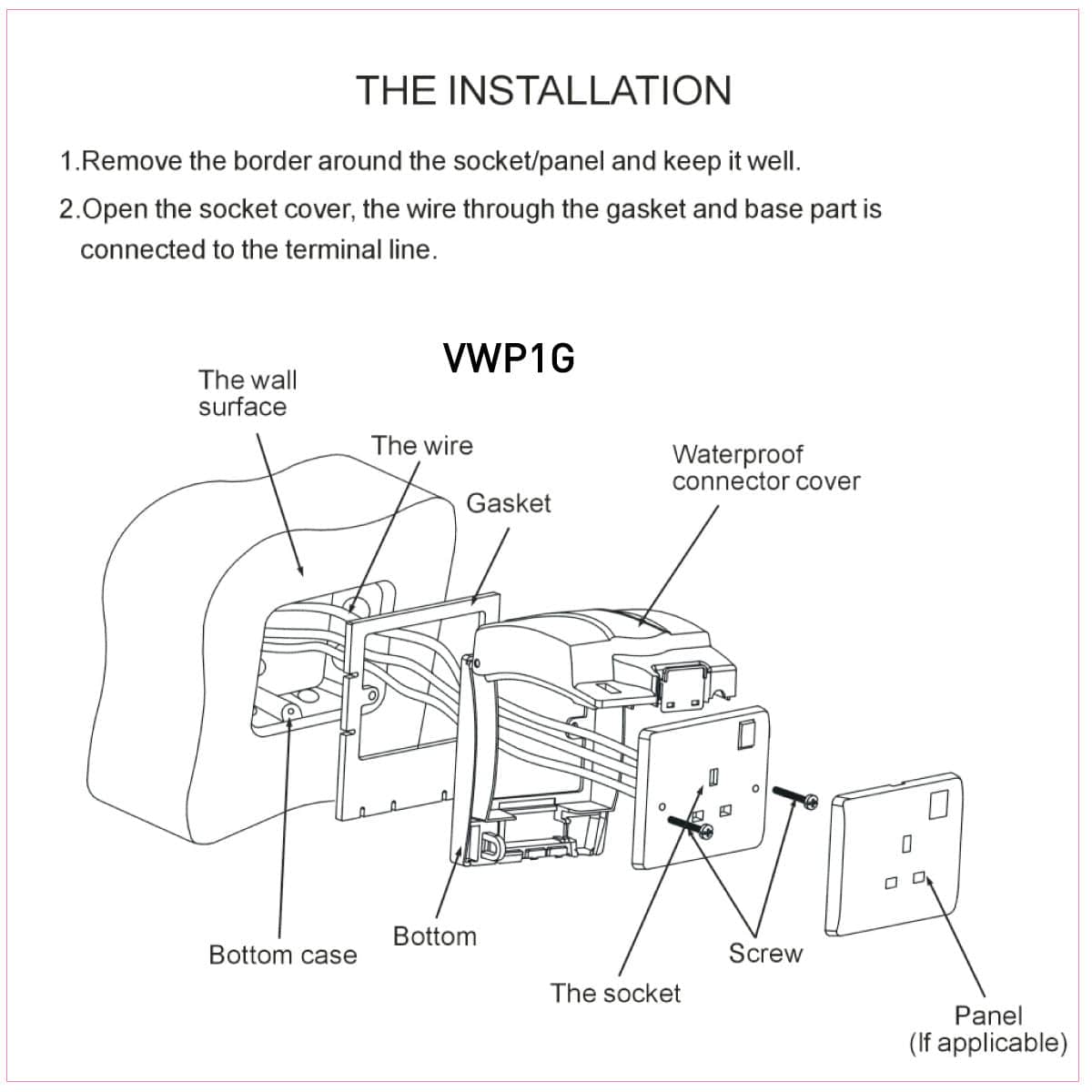 IP55 Weatherproof Cover 3×3 with Lock System