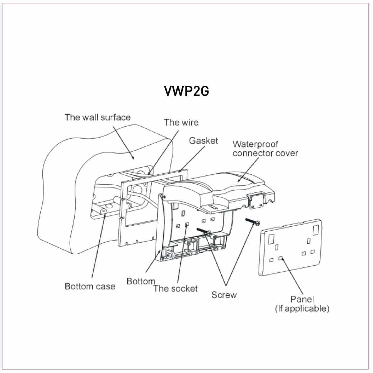 IP55 Weatherproof Cover 3×6 with Lock System