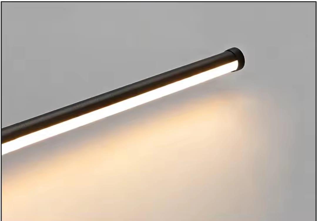 Modern Long Black Stick LED Wall Light