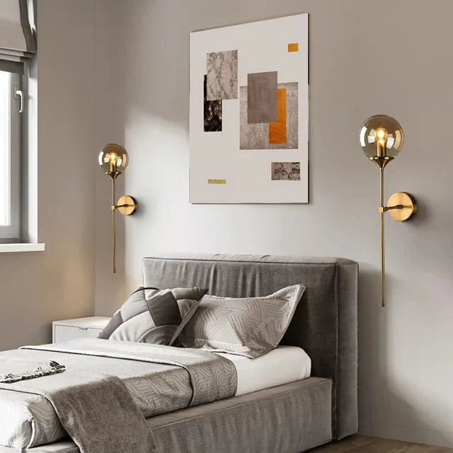 Nordic Mid Century Glass Globe wall lamp