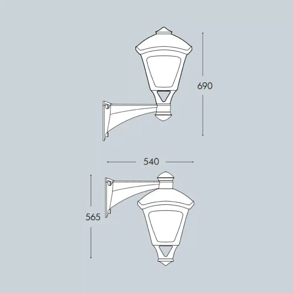 Midipilar_Sergio Outdoor Wall Light