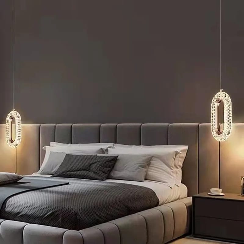 Luxury Modern Design Acrylic Oval Hanging Light
