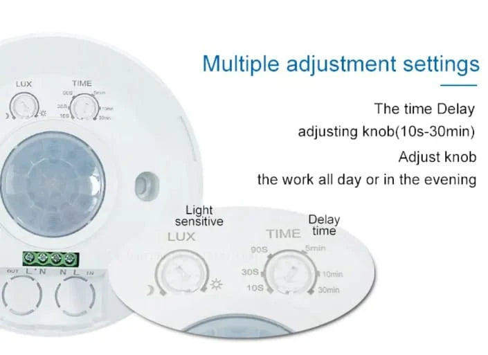 Surface PIR Motion Sensor Switch 1200W