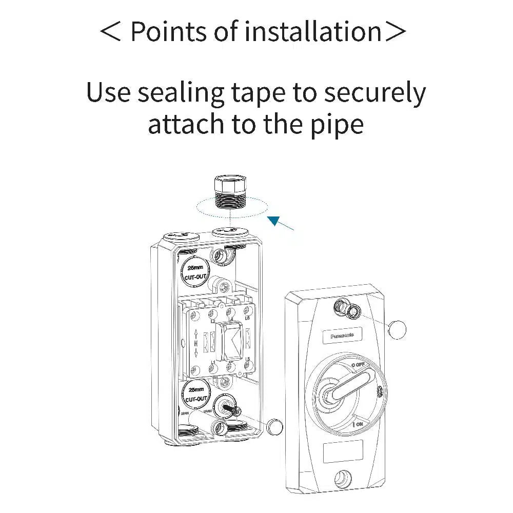 Isolator Switch 4P 35A IP66 - Panasonic