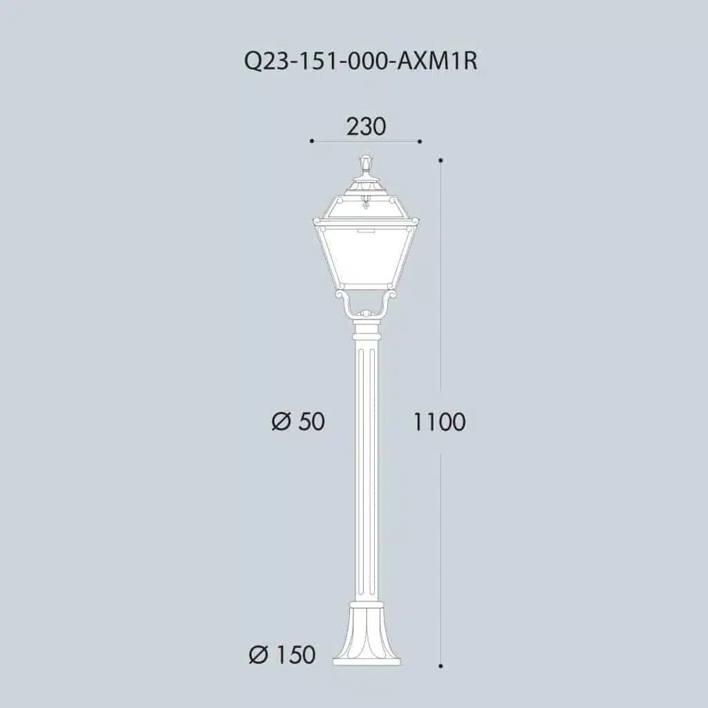 Mizar-Golia Classical Bollard Light - Fumagalli