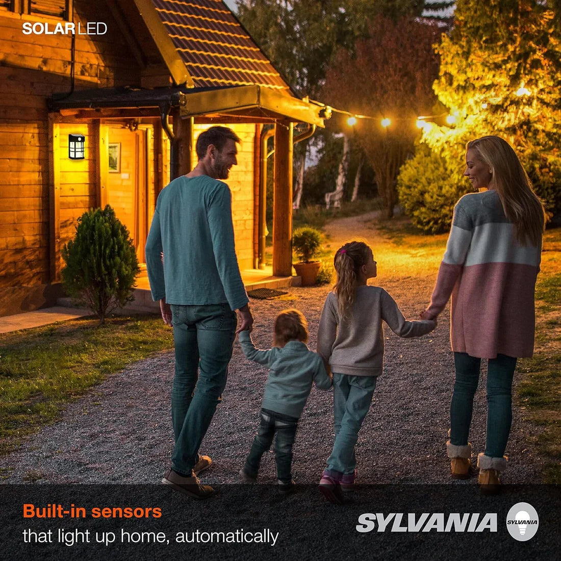 Solar LED Wall Mount Square Light