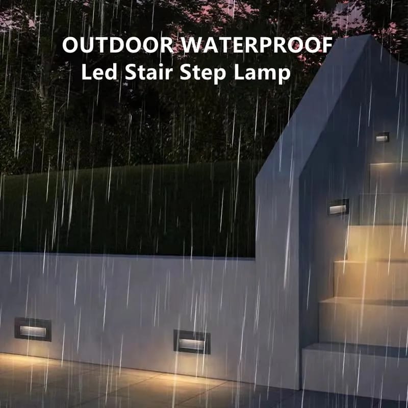 Stair Recessed Rectangular Waterproof LED Wall Light