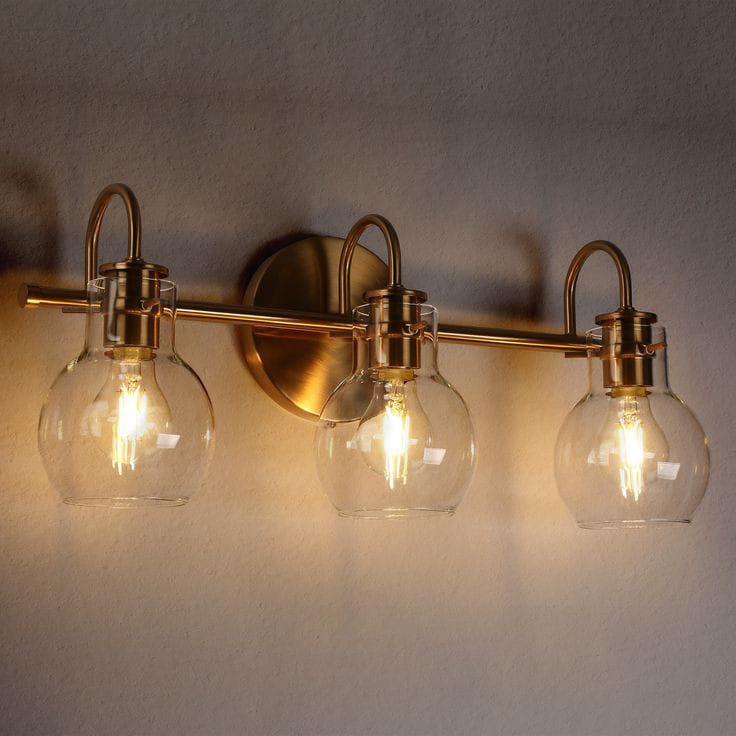 Modern Gold 3-Lamp Picture Light