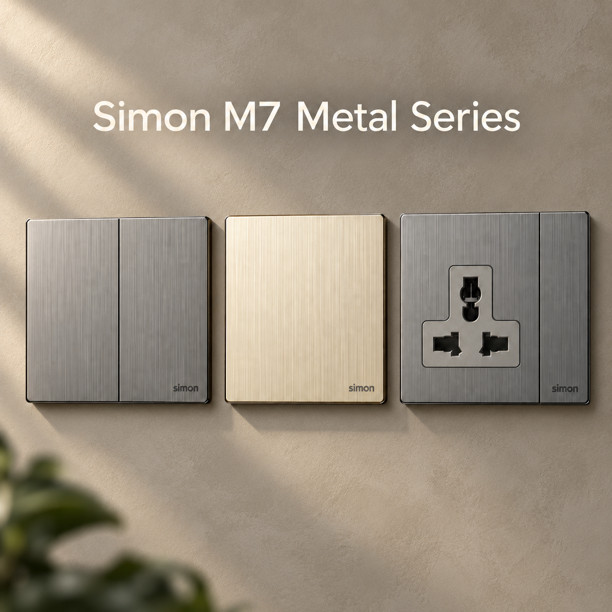 simon m7 metal series switches & sockets