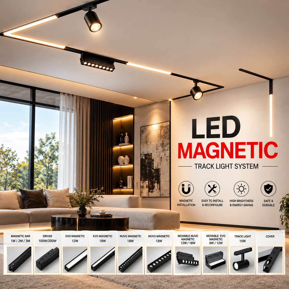 Magnetic Track Lights