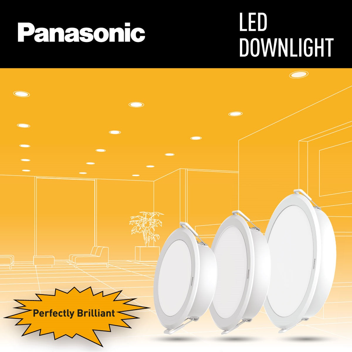 Panasonic SMD Down Lights