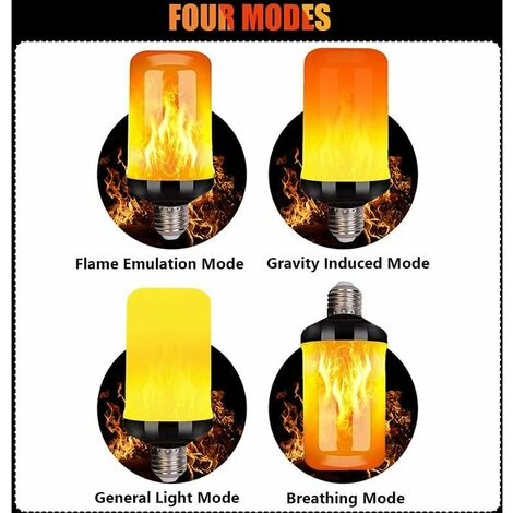 Dynamic Flame Effect Flickering LED  Blub 4W