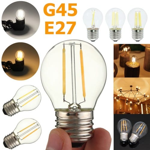 LED G45 Filament Candle Bulb 4W
