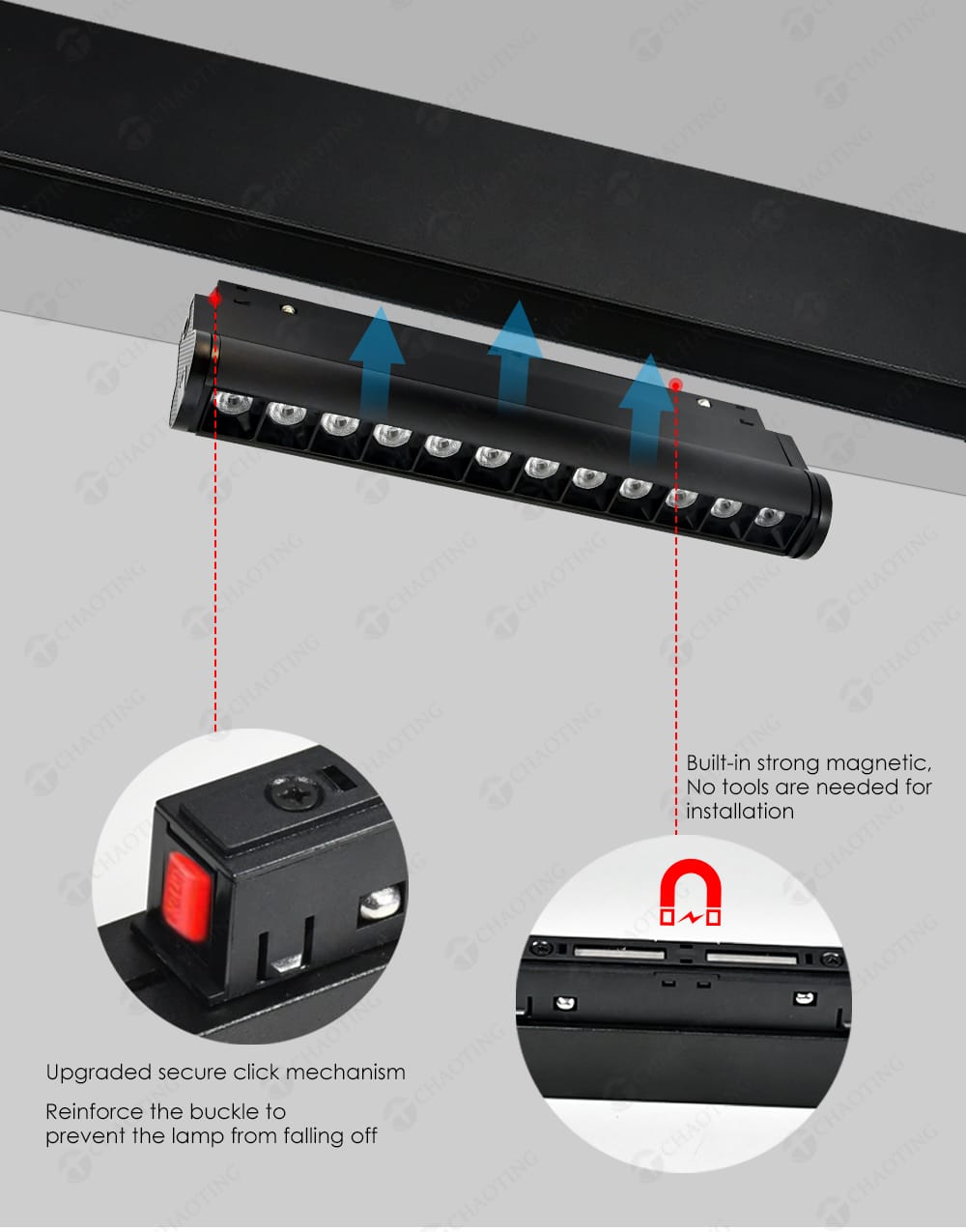 18w COB Magnetic Fixed Laser Light