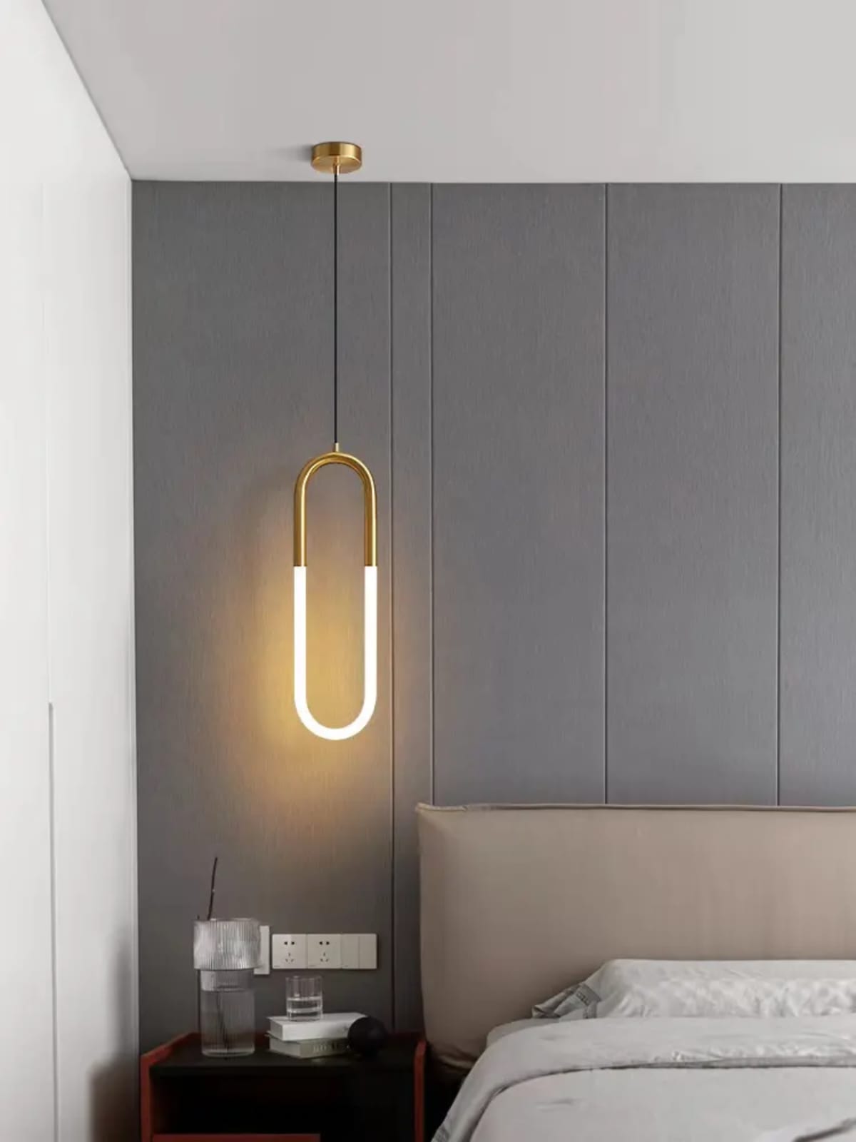 U Shaped Long Line Modern Hanging Lamp
