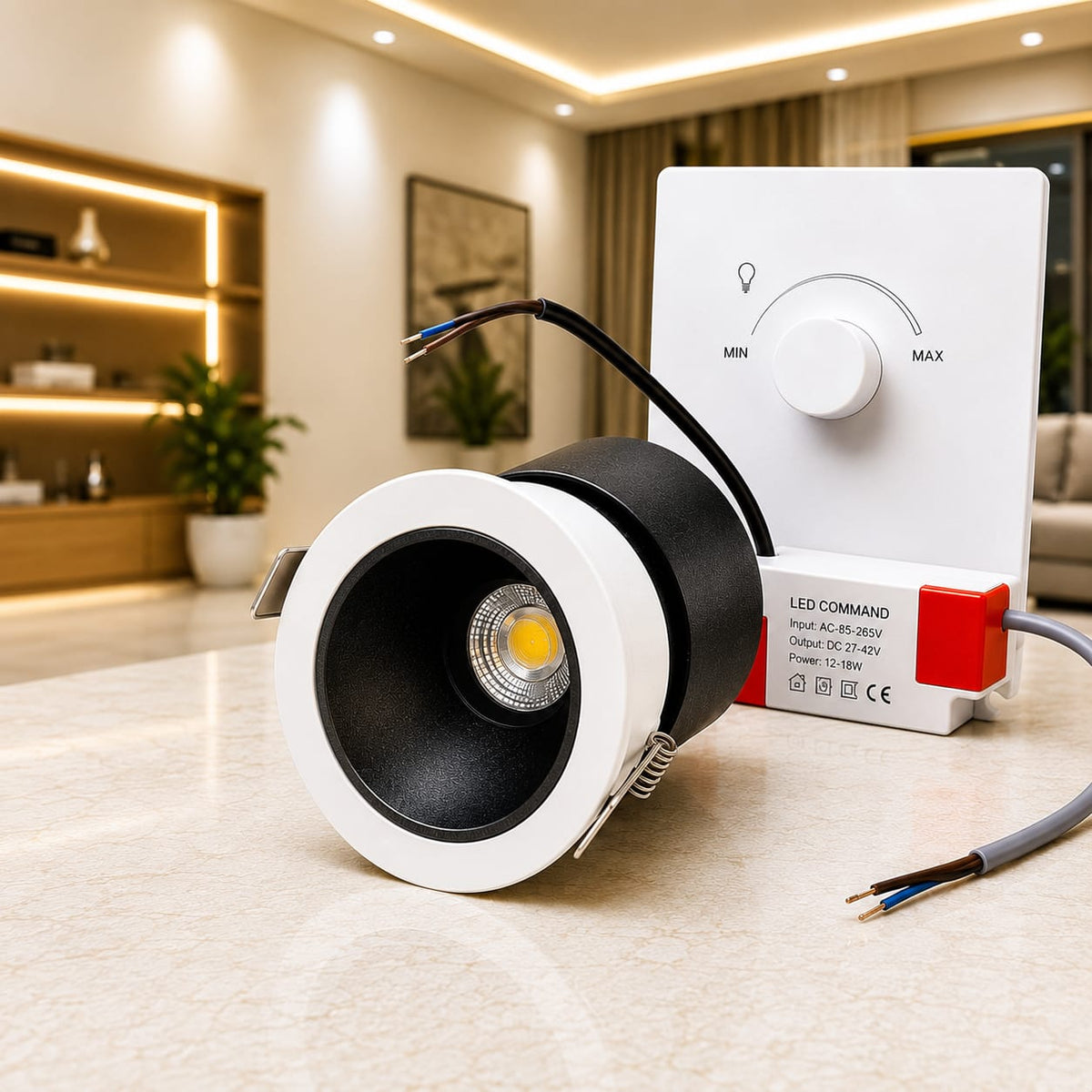 Recessed Dimmable COB Down Light 12W