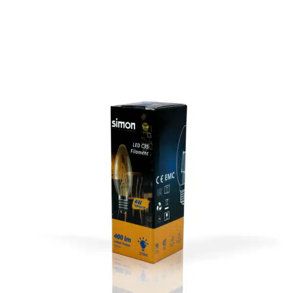 LED C35  Filament Bulb 4W (Clear)
