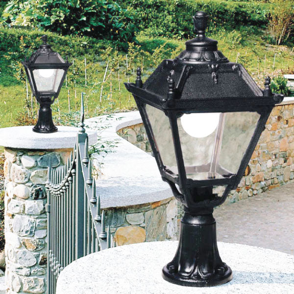 Tobia Square Standing Lantern GAte Light (Made in Italy)